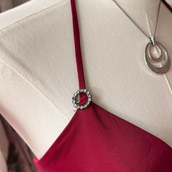 Vintage Express Women's Red Dress - Picture 4 of 7